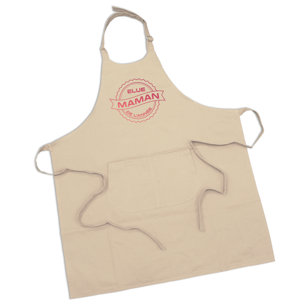 Tablier Maman de l'année beige