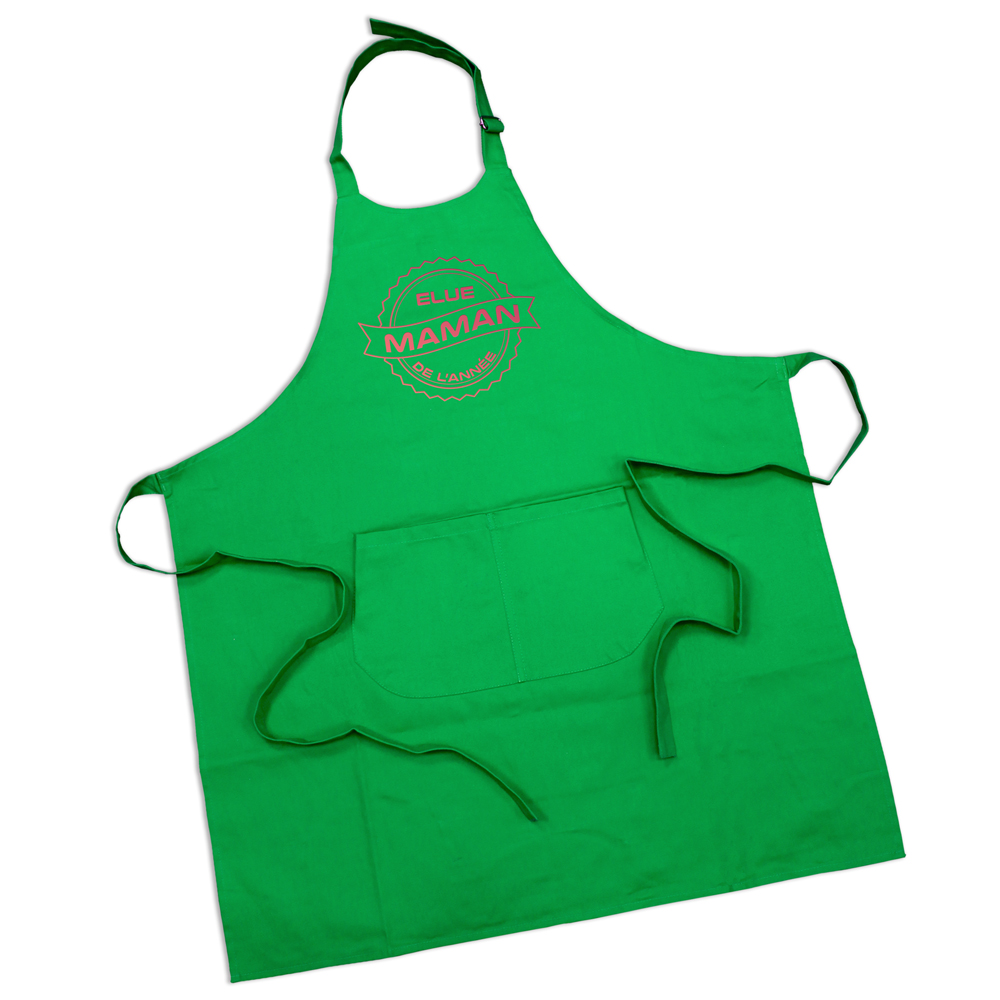 Tablier Maman de l'année vert gazon