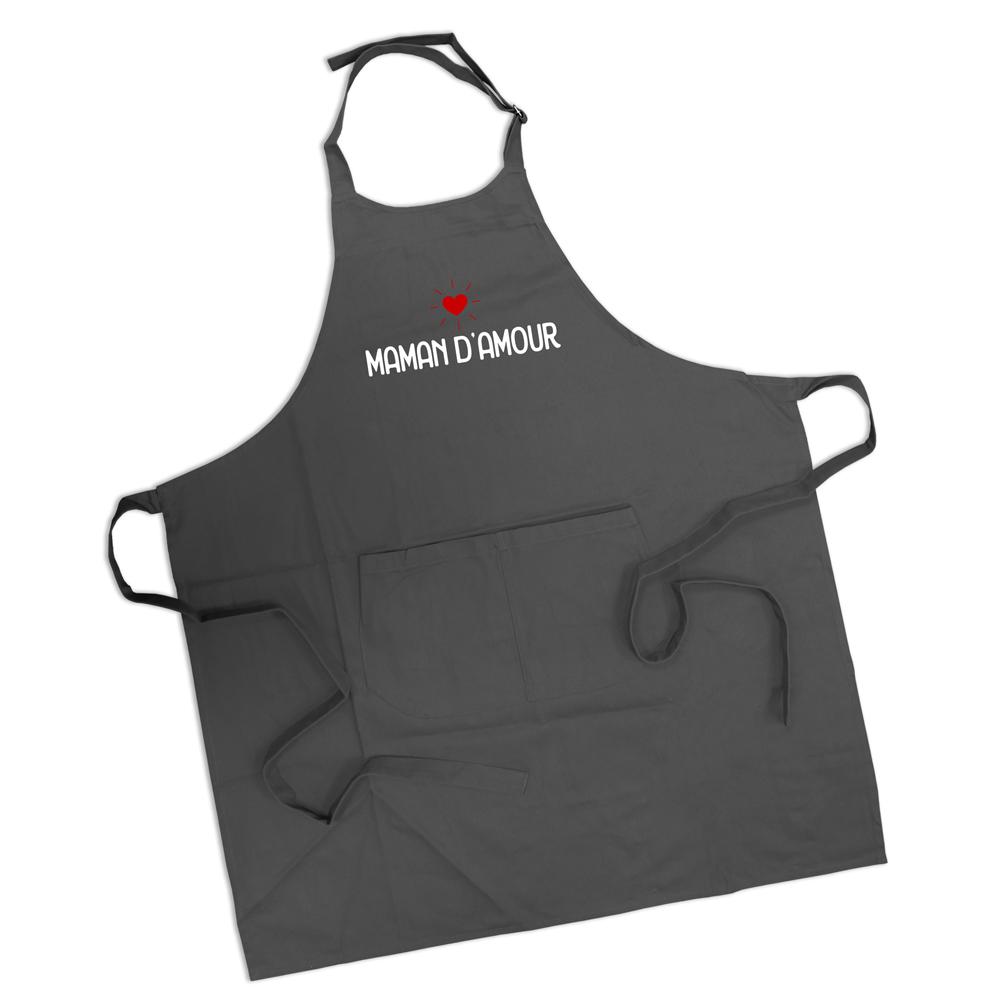 tablier maman d'amour anthracite