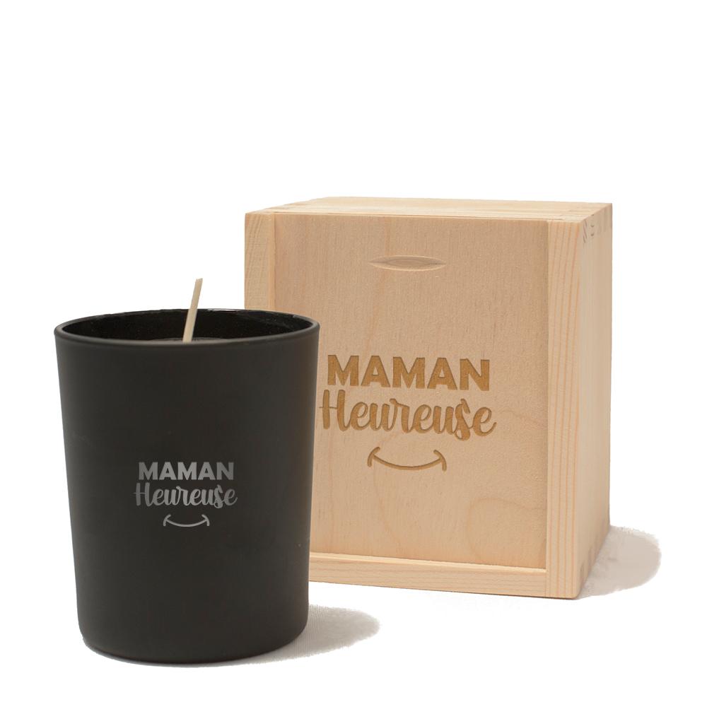 Bougie et coffret Maman heureuse