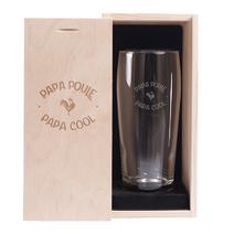 Verre à bière Papa Poule