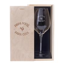 Verre à vin Papa Poule Papa Cool