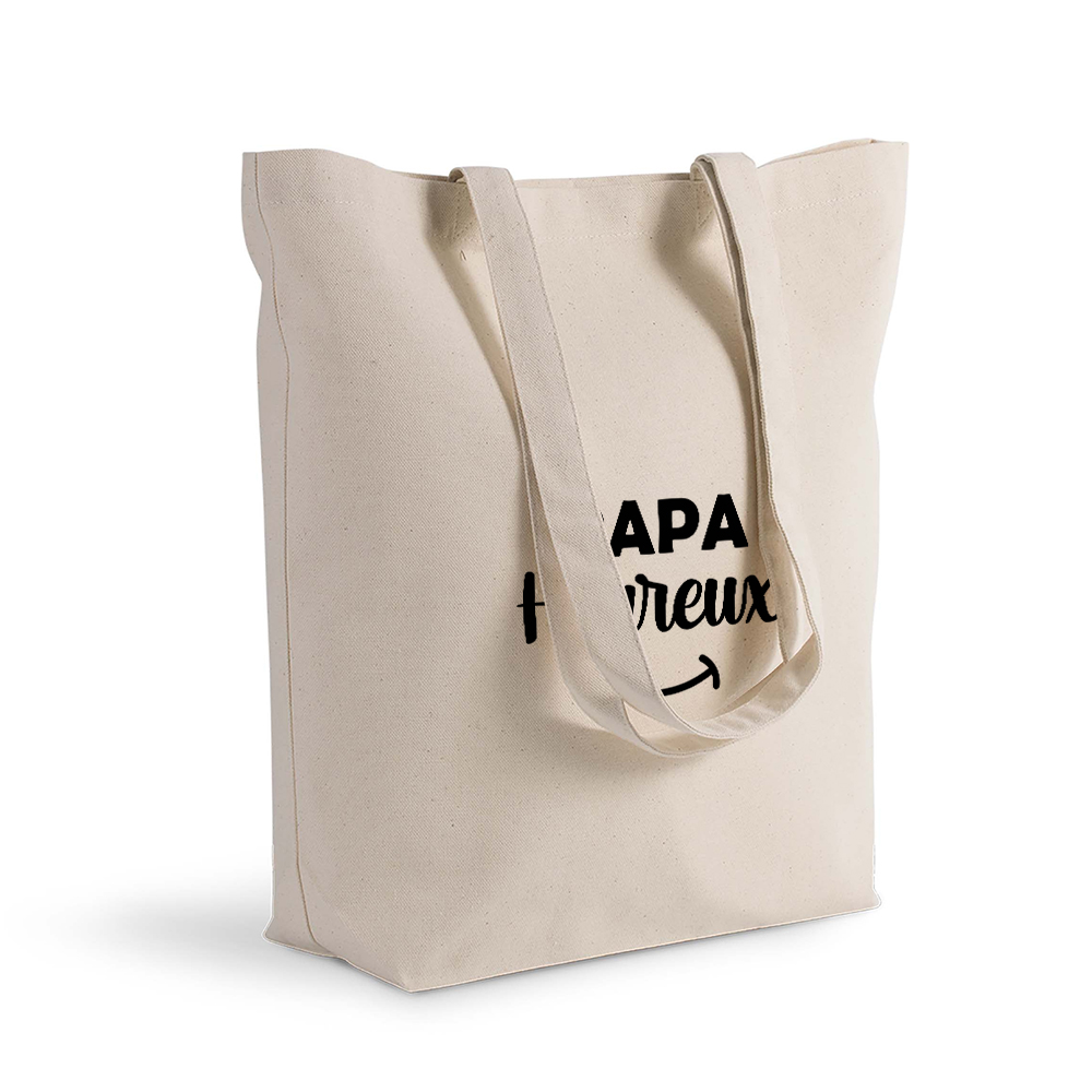 Sac shopping papa heureux