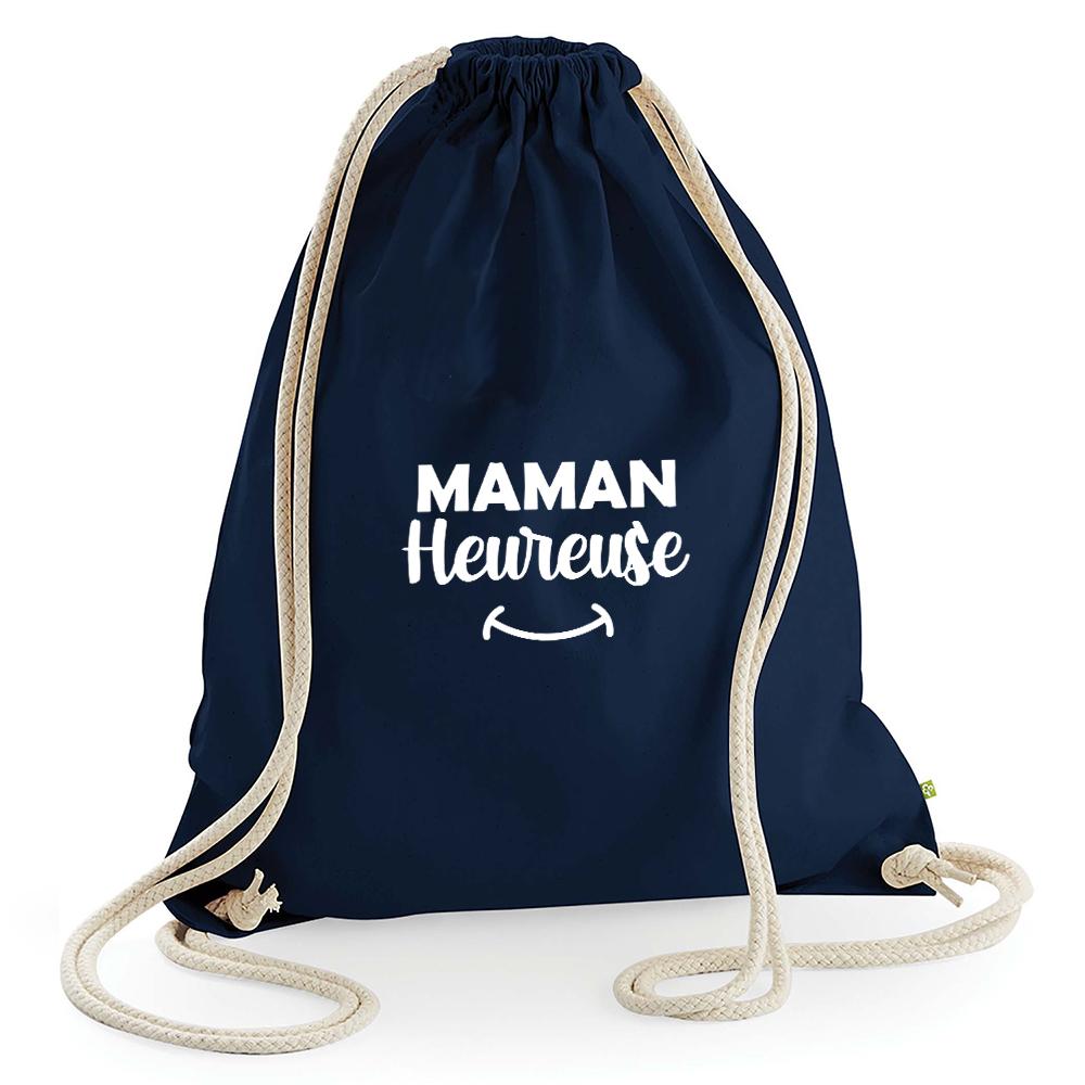 Sac de loisir bleu marine Maman heureuse