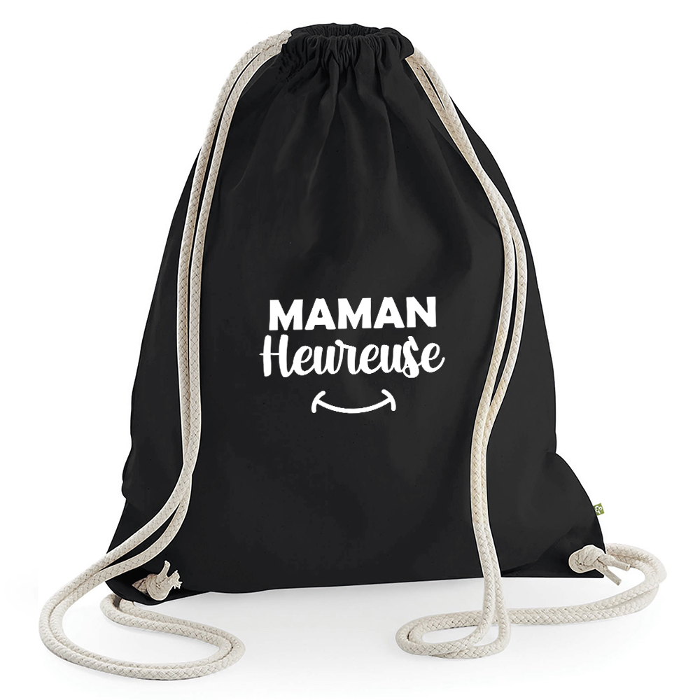 Sac de loisir noir Maman heureuse