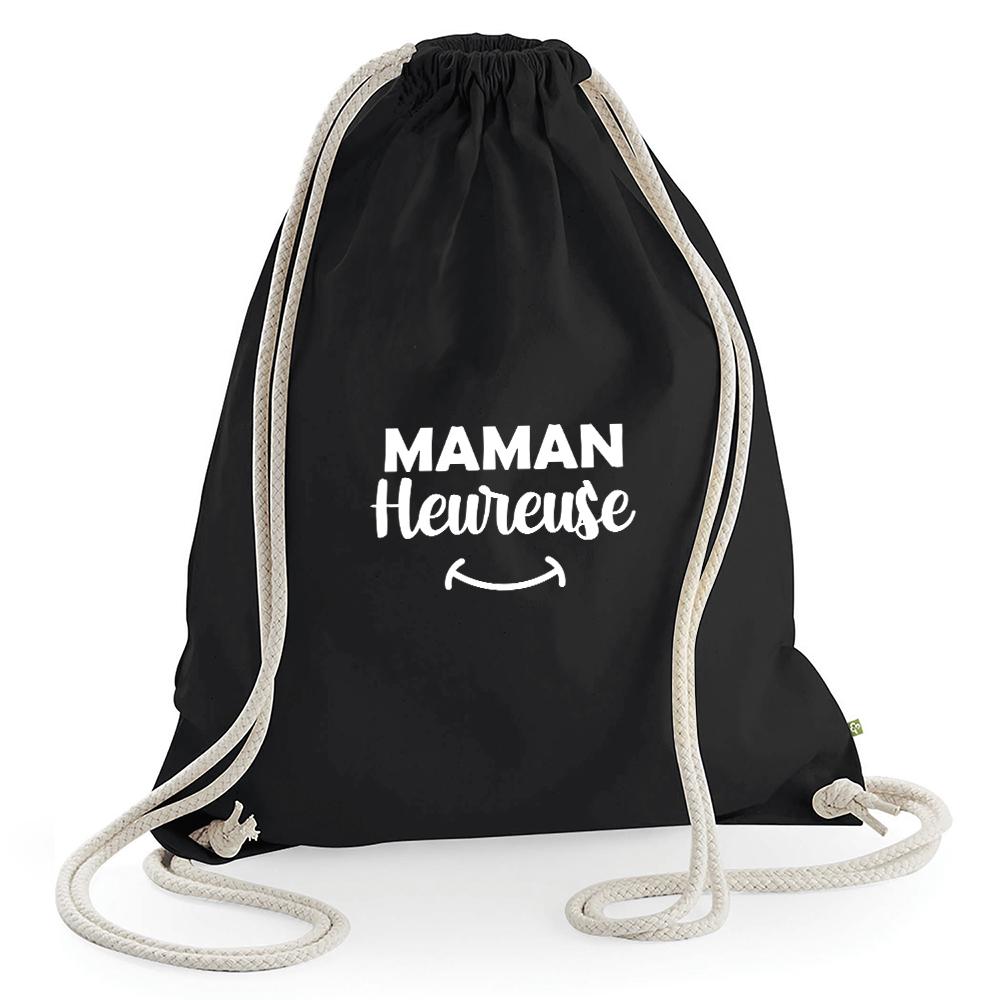 Sac de loisir noir Maman heureuse