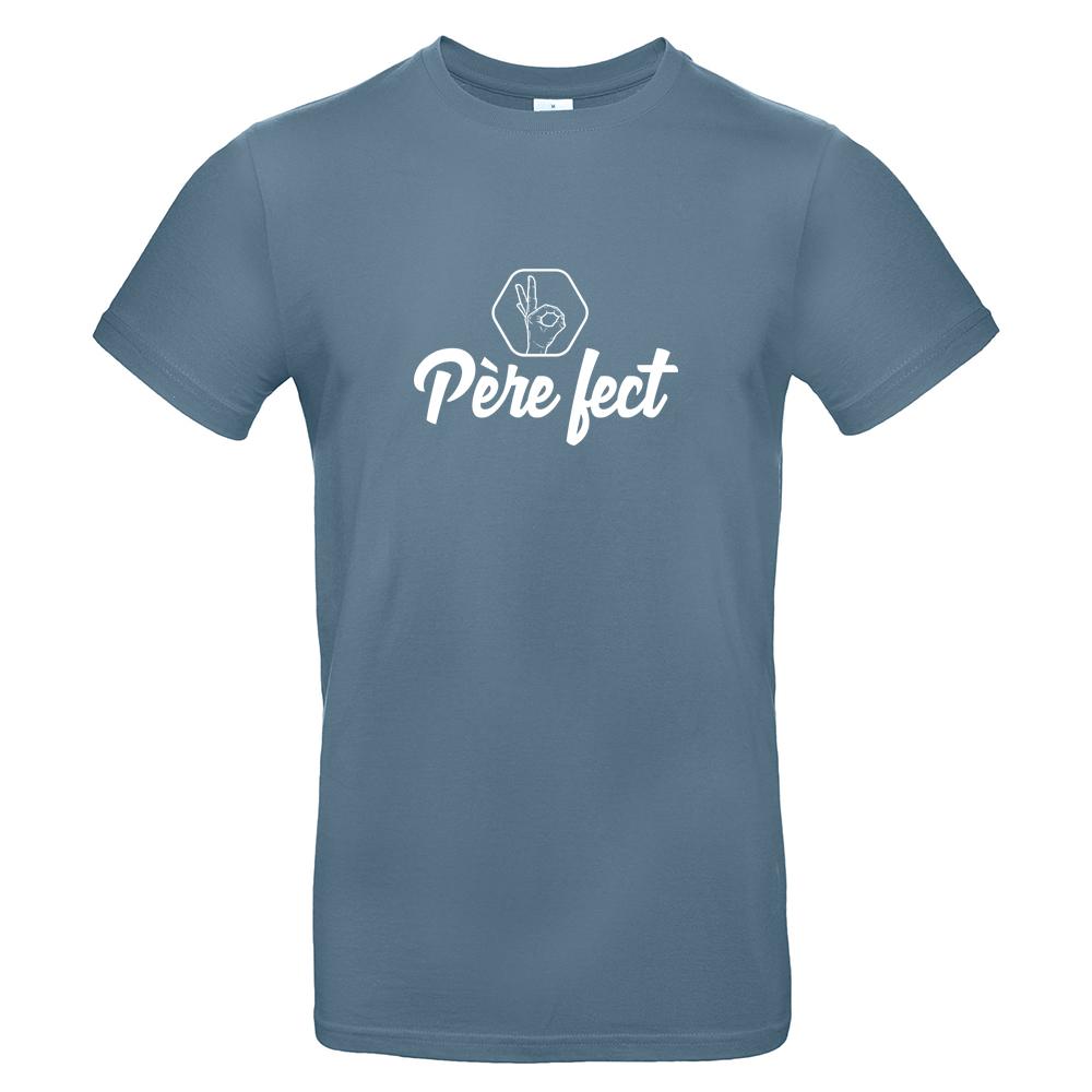 T-shirt bleu Père-fect