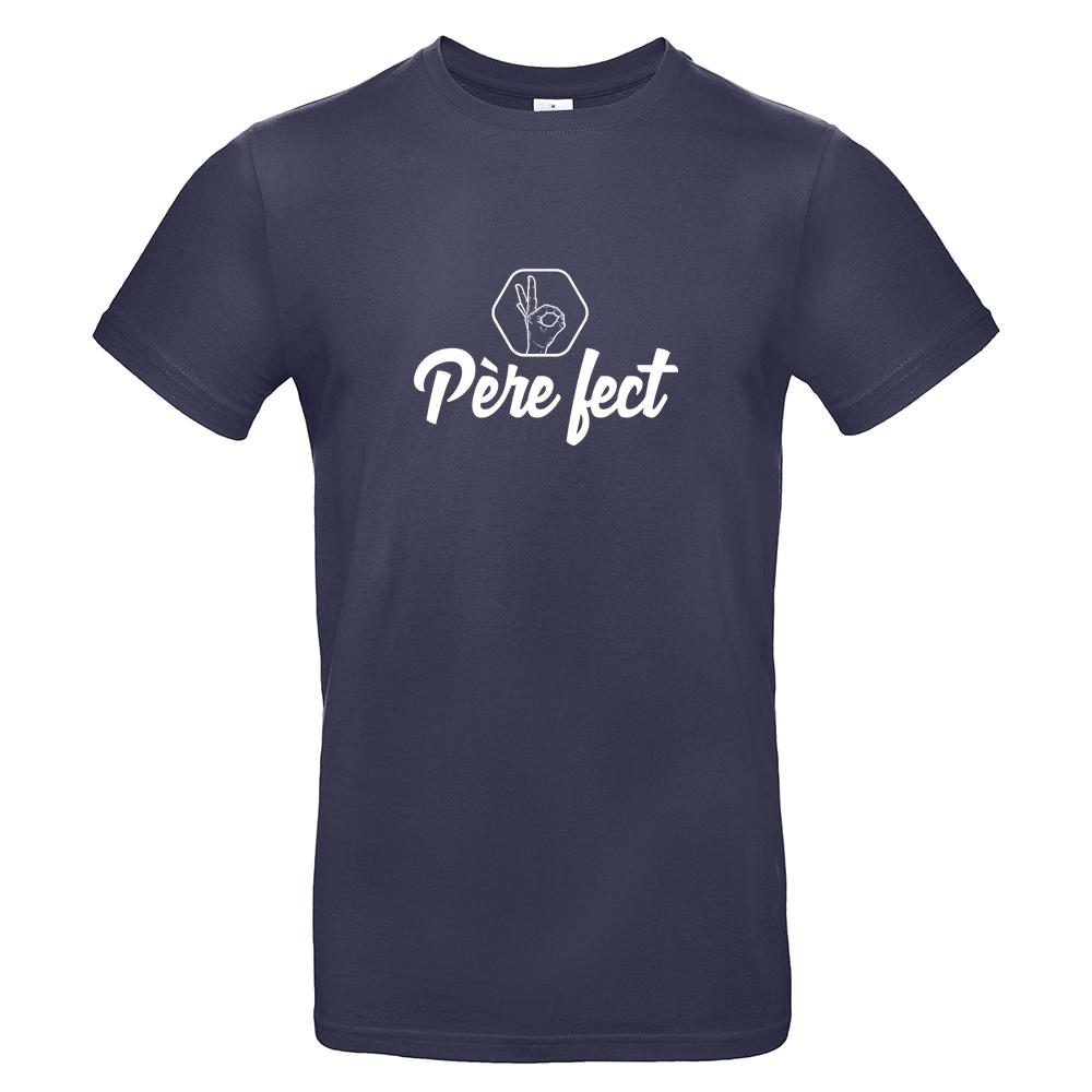 T-shirt bleu marine Père-fect