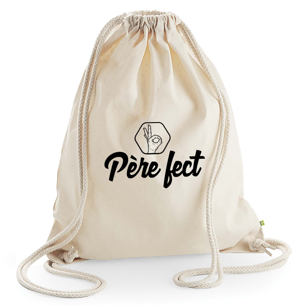 Sac de loisir beige Père fect