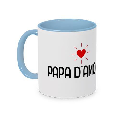 Mug bleu papa d'amour