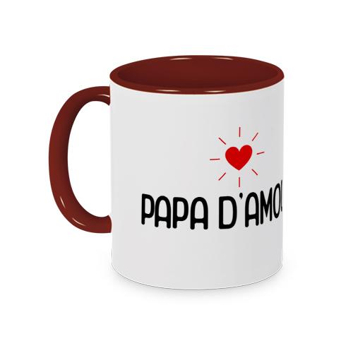 Mug rouge papa d'amour