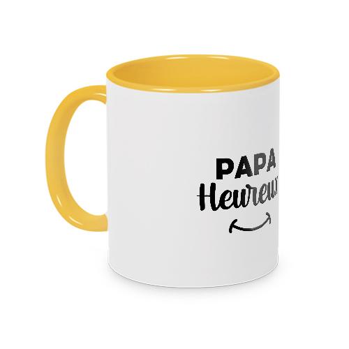 Mug jaune papa heureux