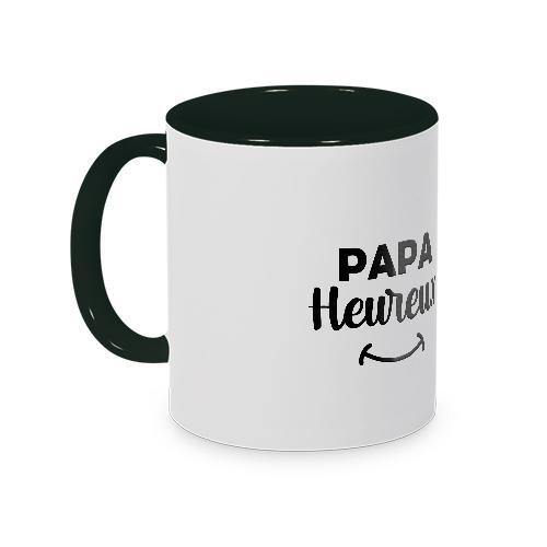 Mug noir papa heureux