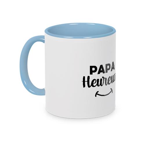 Mug bleu papa heureux