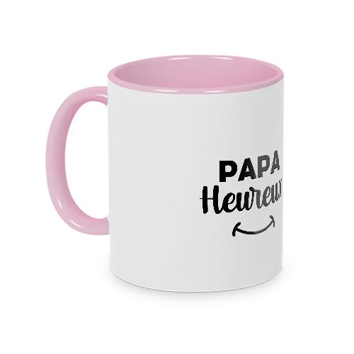 Mug rose papa heureux