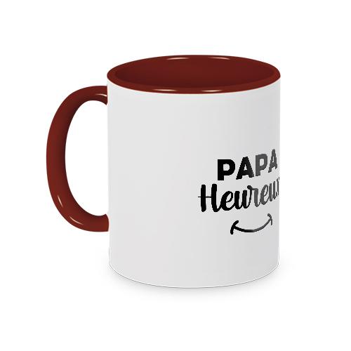 Mug rouge papa heureux