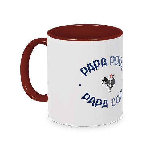 Mug rouge papa poule - cool