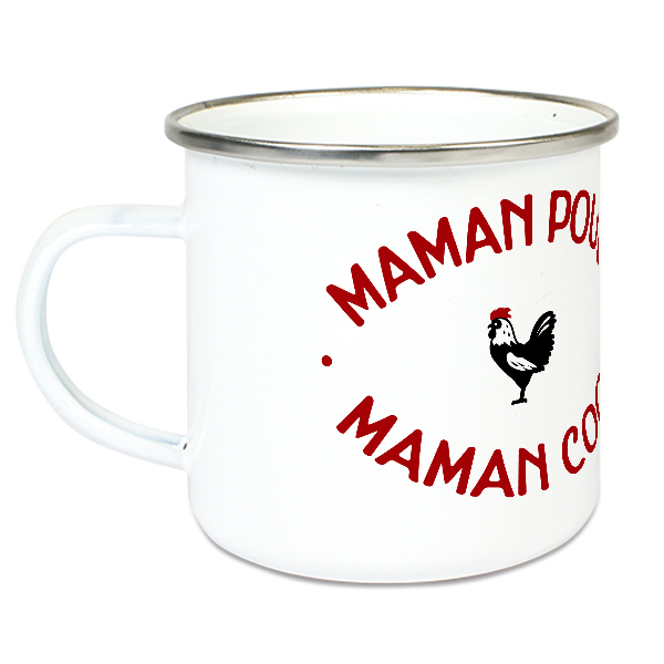 Tasse émaillée Maman Poule Maman Cool
