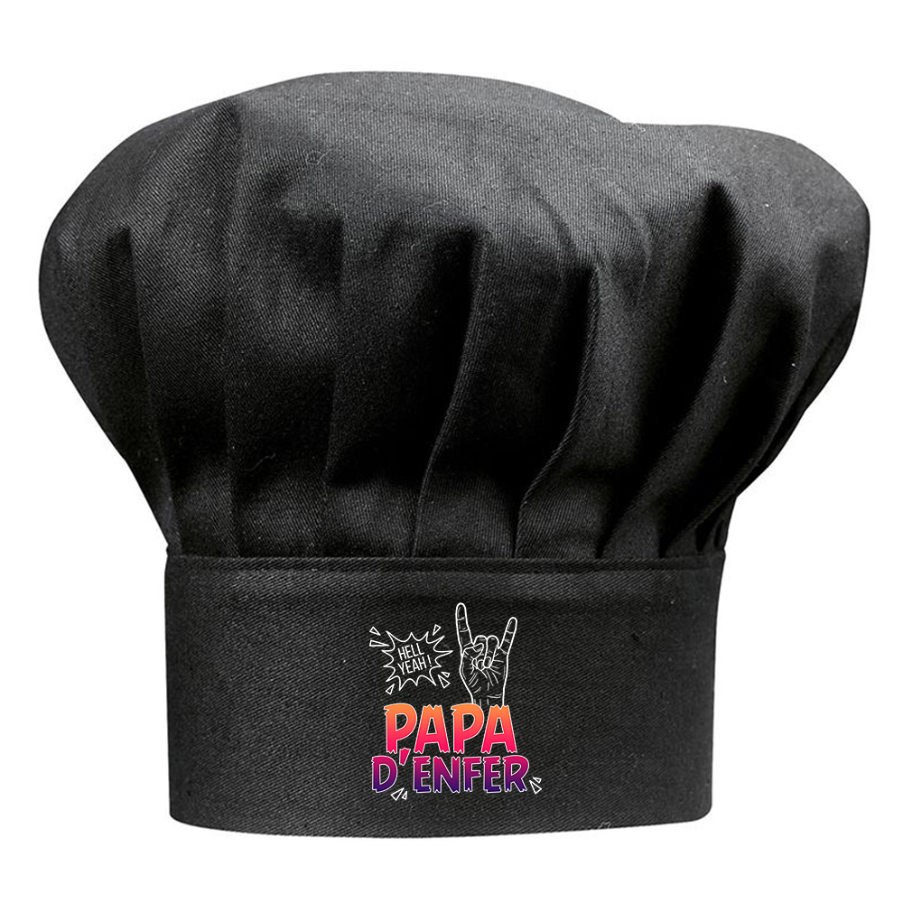 Toque noire papa d'enfer
