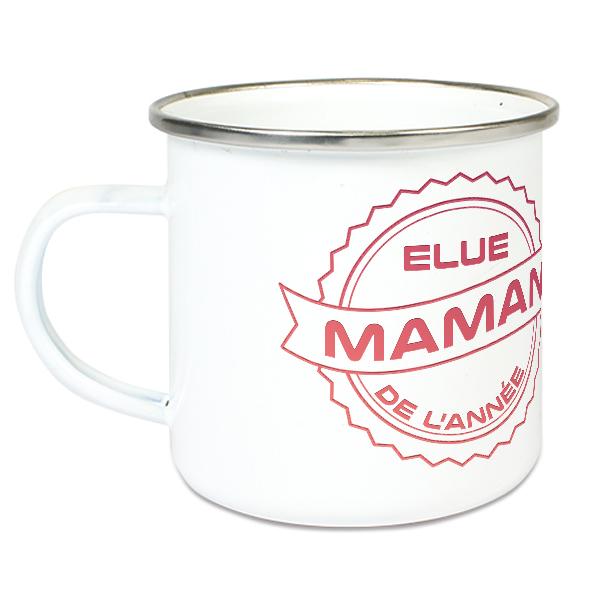 Tasse émaillée Maman de l'année
