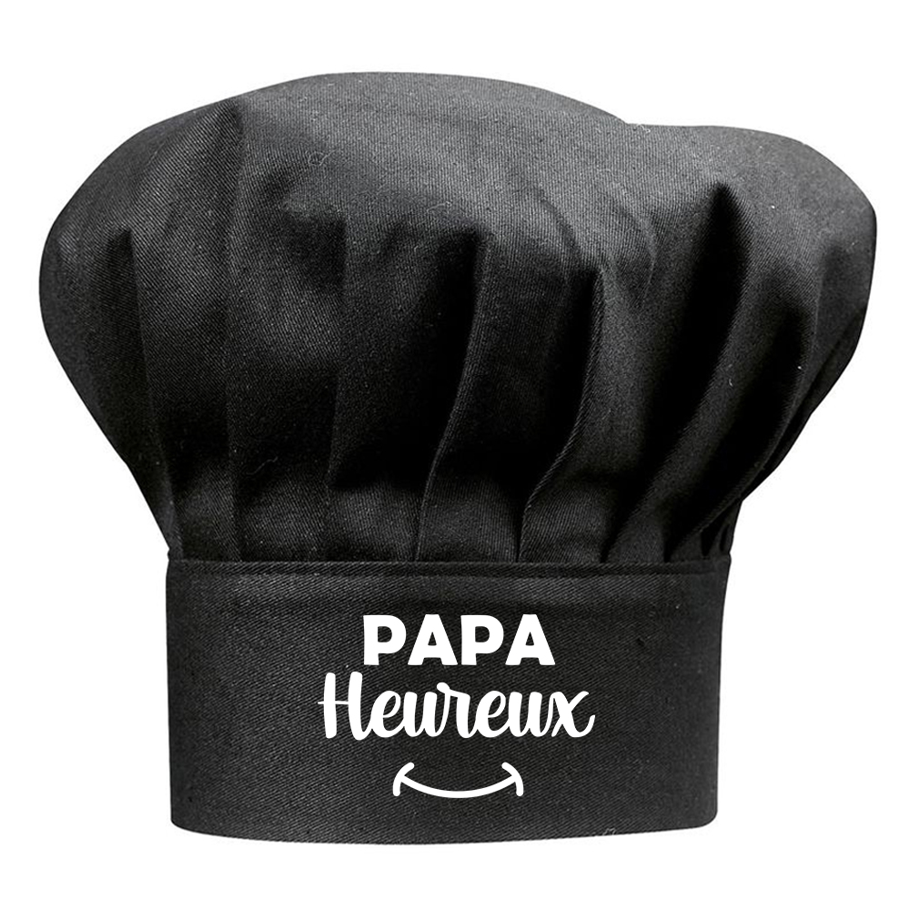 Toque noire papa heureux