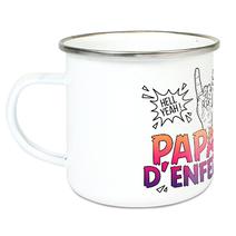 Tasse émaillée Papa d'enfer