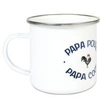 Tasse émaillée Papa poule
