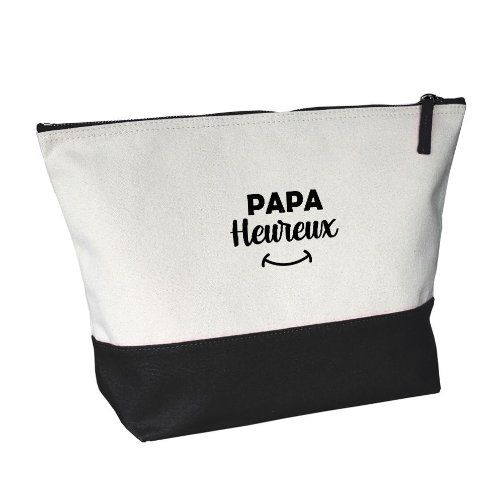 Grande trousse bicolore Papa heureux noire