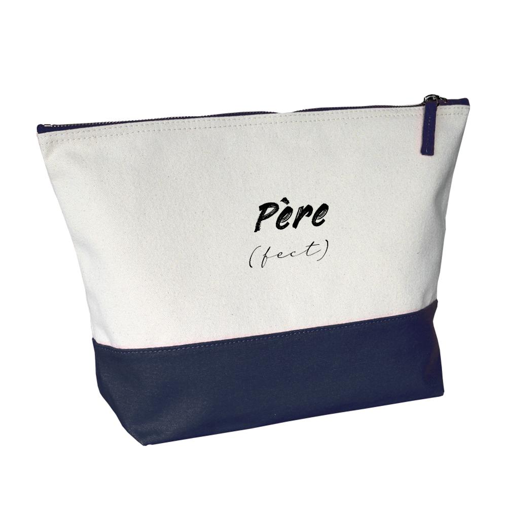 Grande trousse bicolore Père (fect) bleue