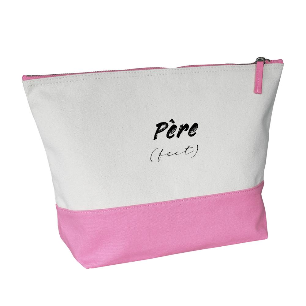 Grande trousse bicolore Père (fect) rose