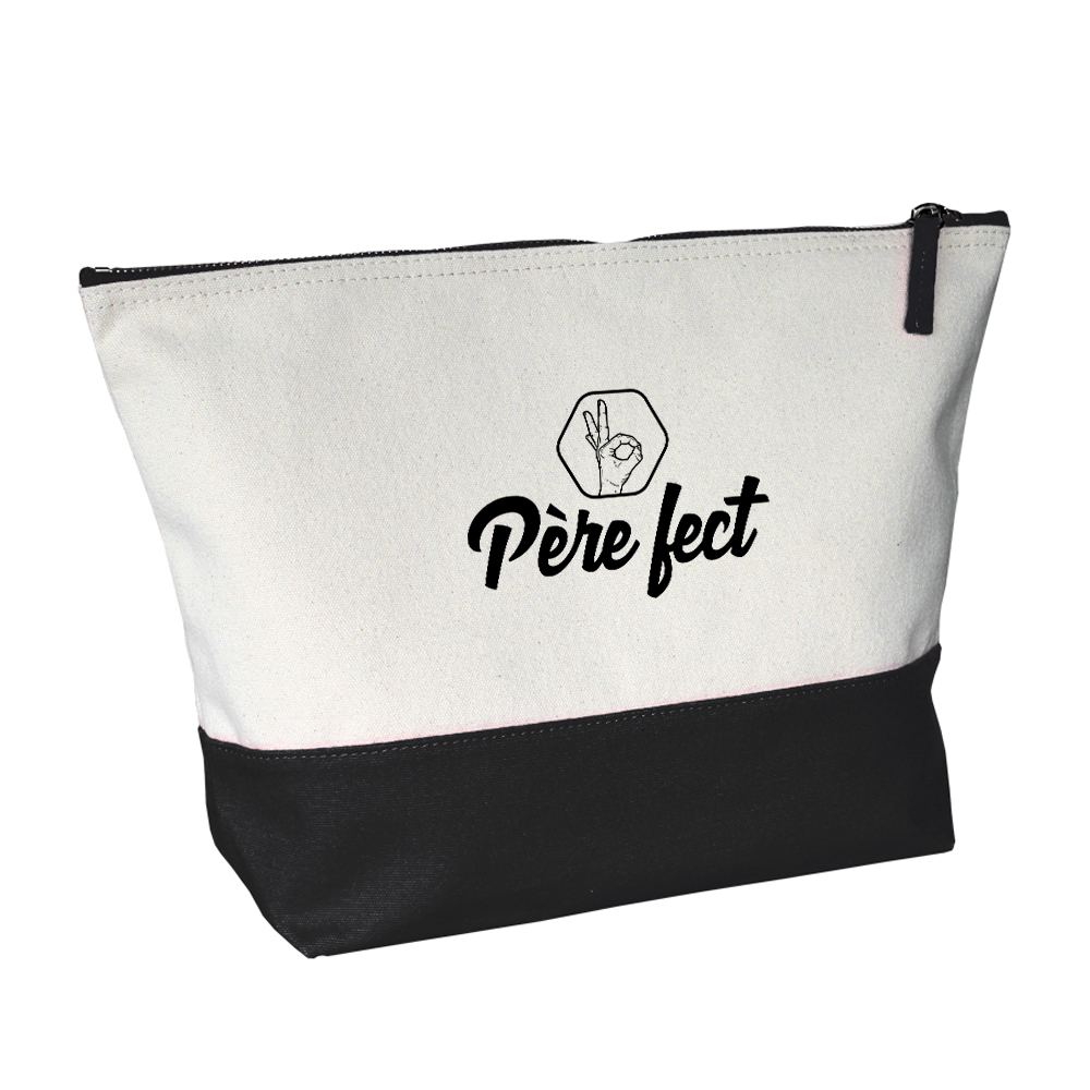 Grande trousse bicolore Père-fect noire