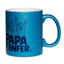 Mug à paillettes Papa d'enfer