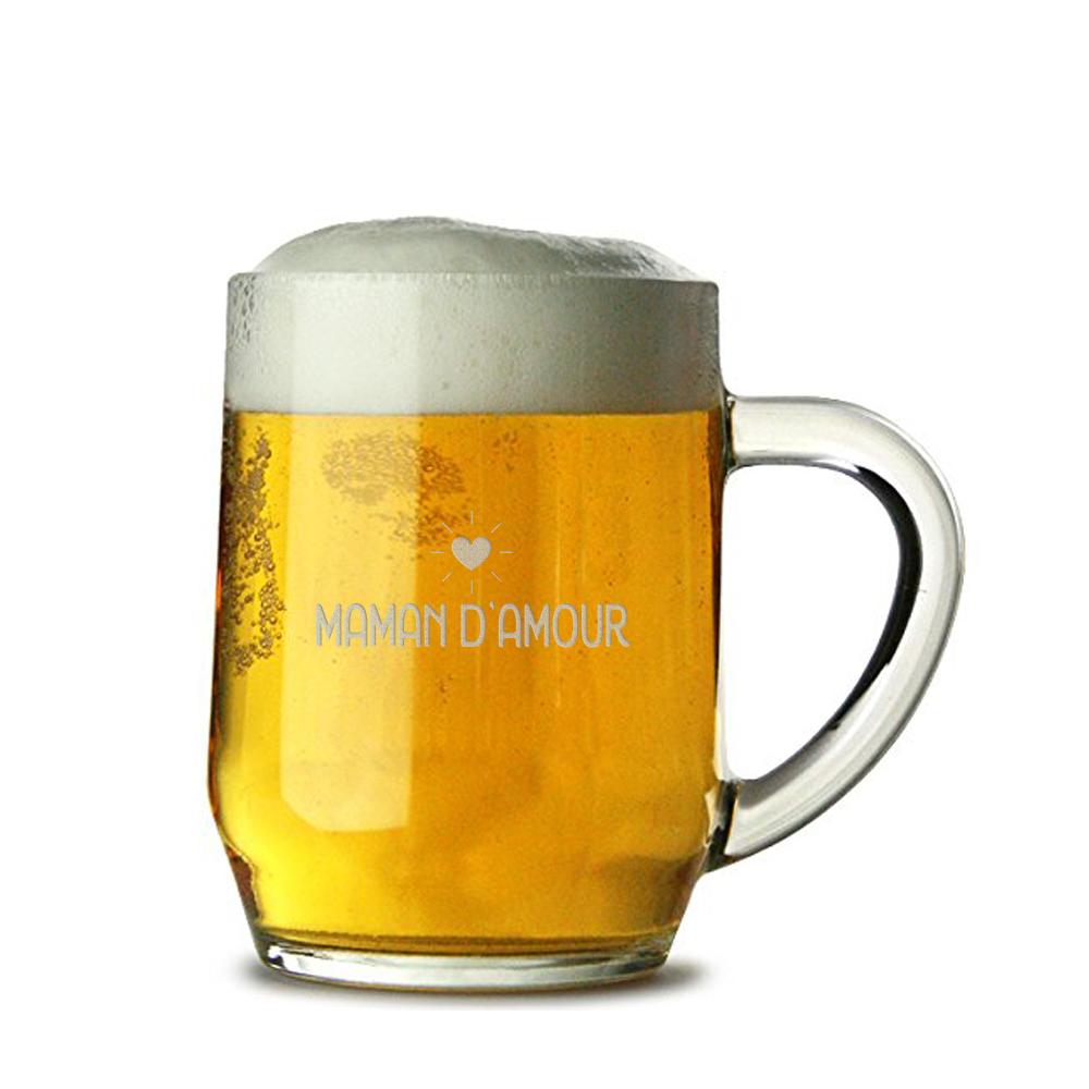 Chope de bière Maman d'amour