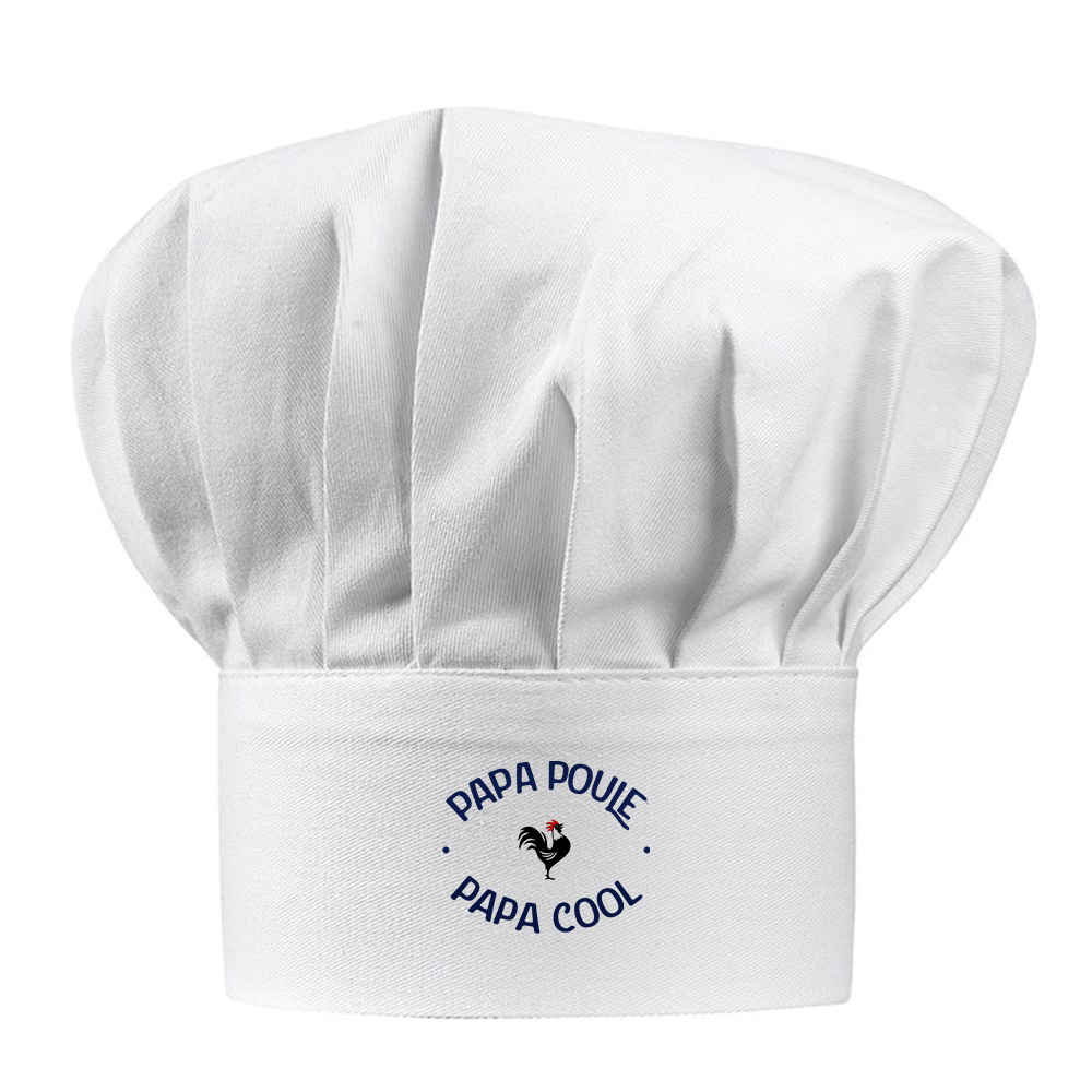 Toque blanche papa poule - cool