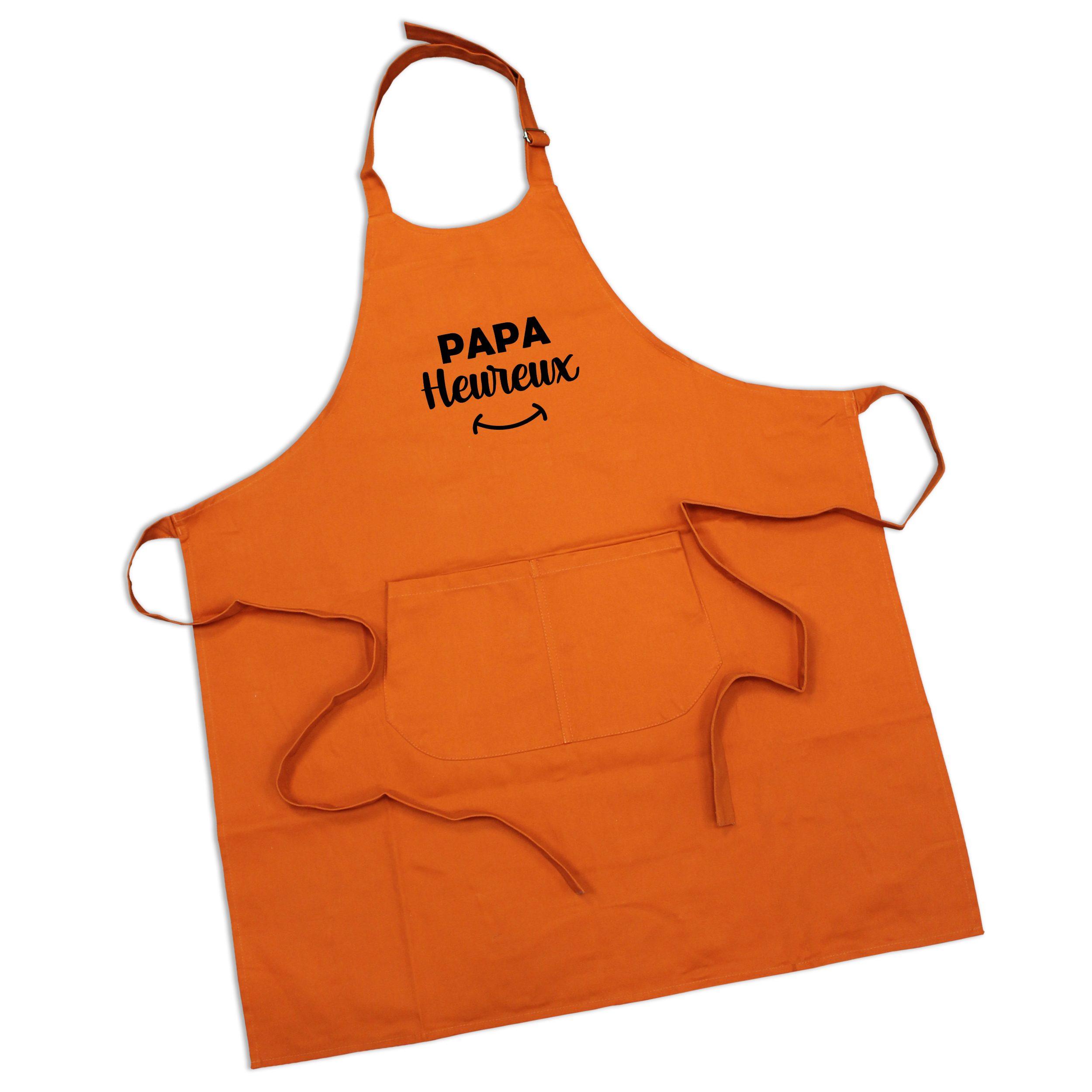 Tablier papa heureux orange