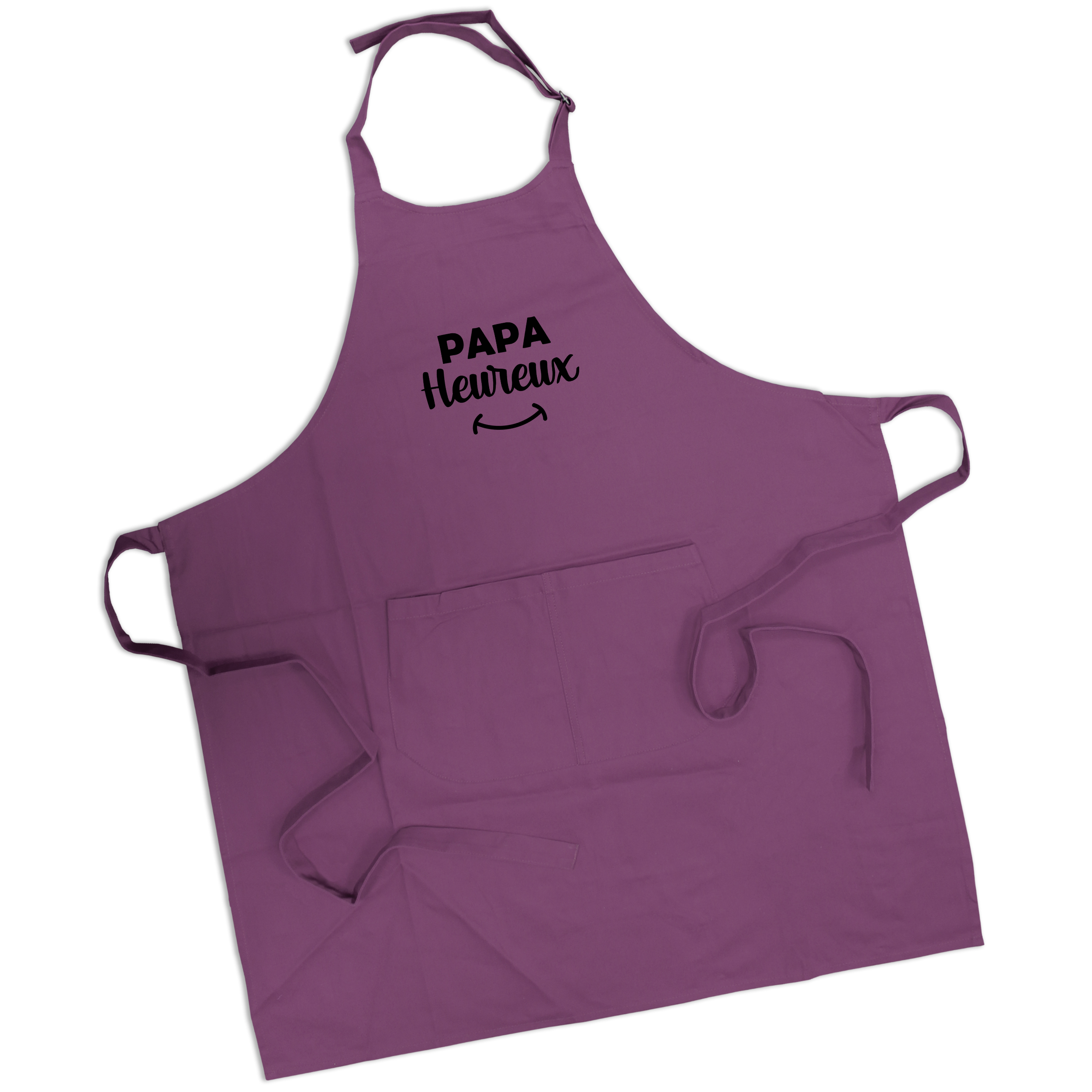 Tablier papa heureux violet 