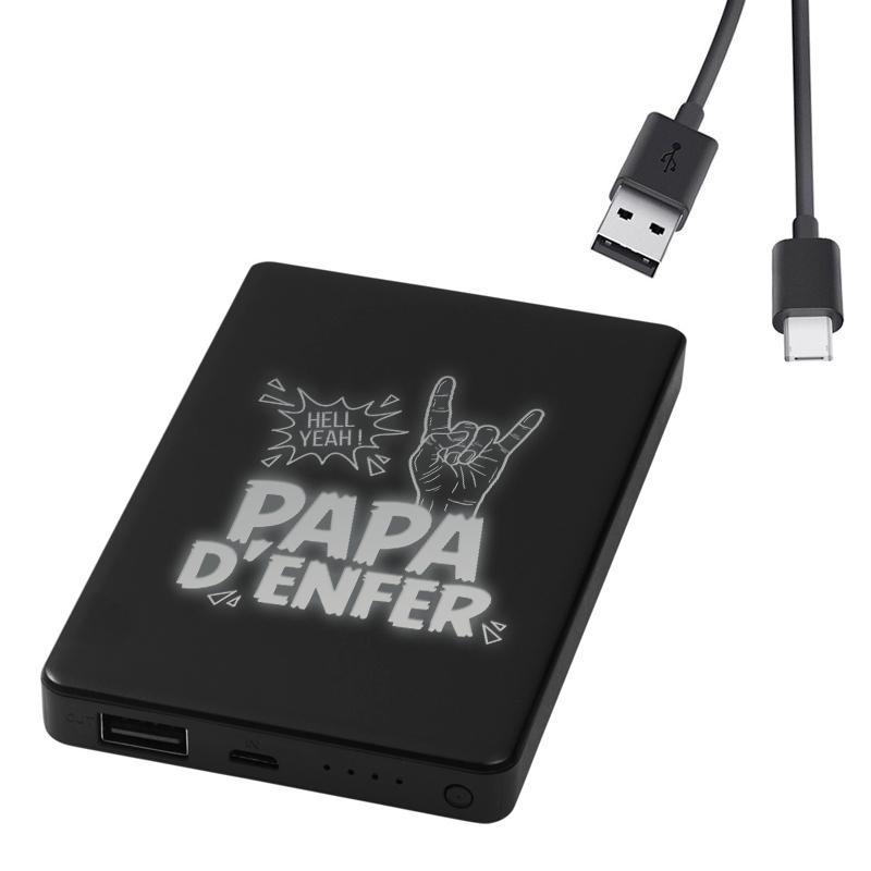 Powerbank lumineux papa d'enfer