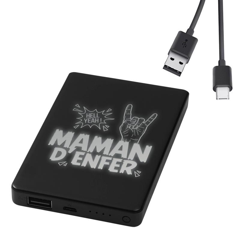 Powerbank lumineux Maman d'Enfer