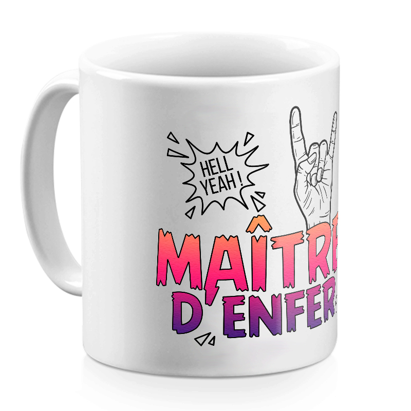 Mug Maître d'enfer blanc