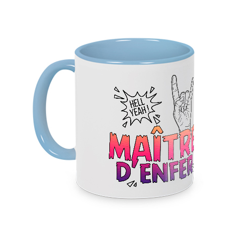 Mug Maître d'enfer bleu 
