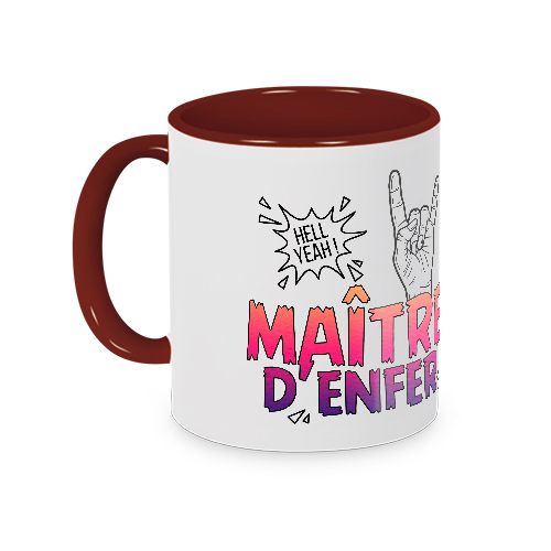 Mug Maître d'enfer bordeaux