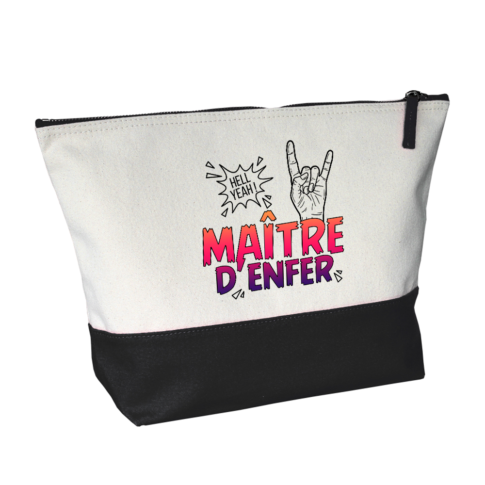 Grande trousse bicolore Maître d'enfer noire