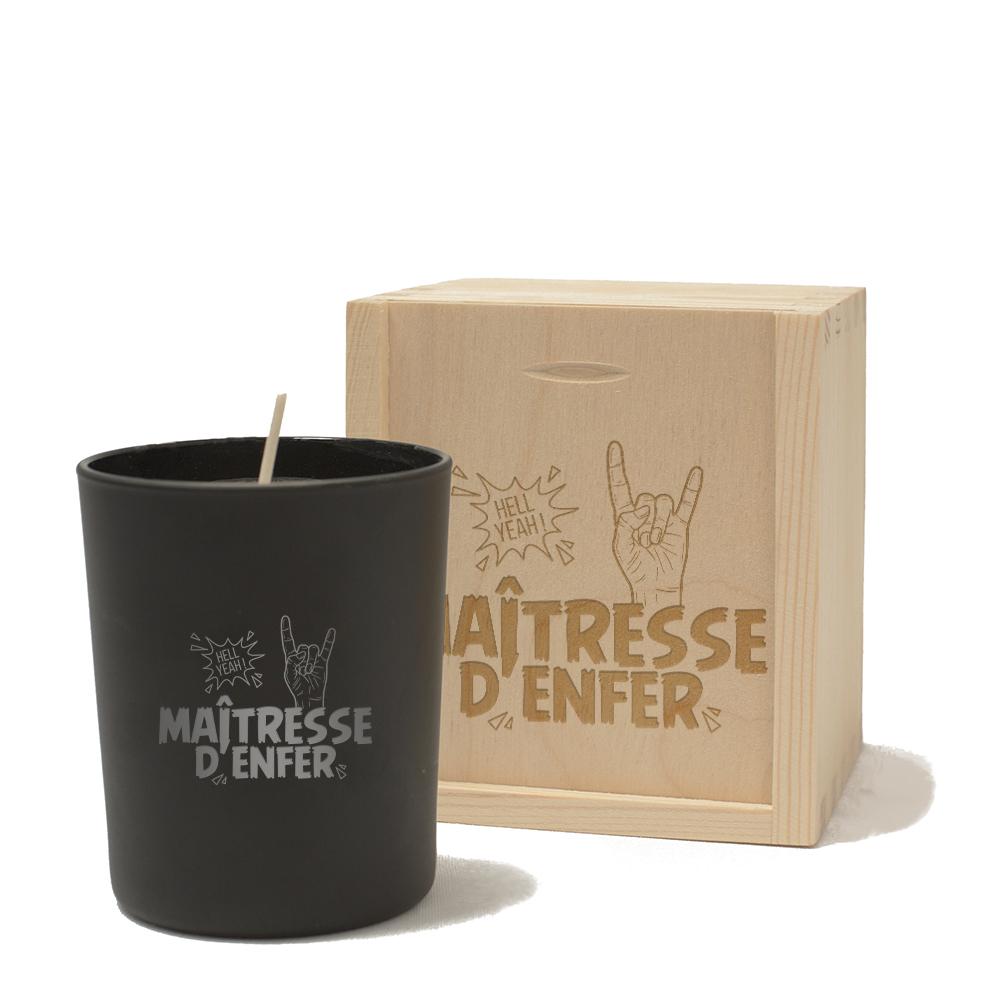 Bougie et coffret Maîtresse d'Enfer