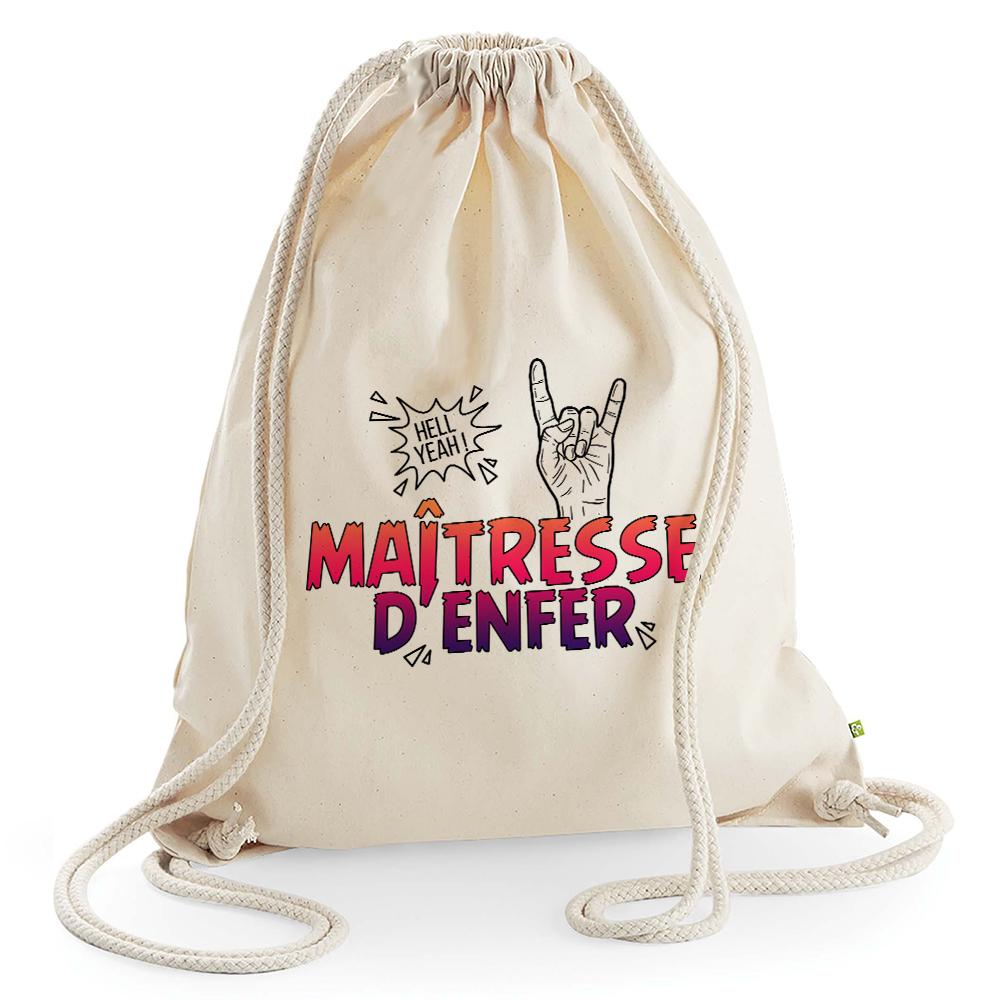 Sac de loisir beige Maîtresse d'Enfer