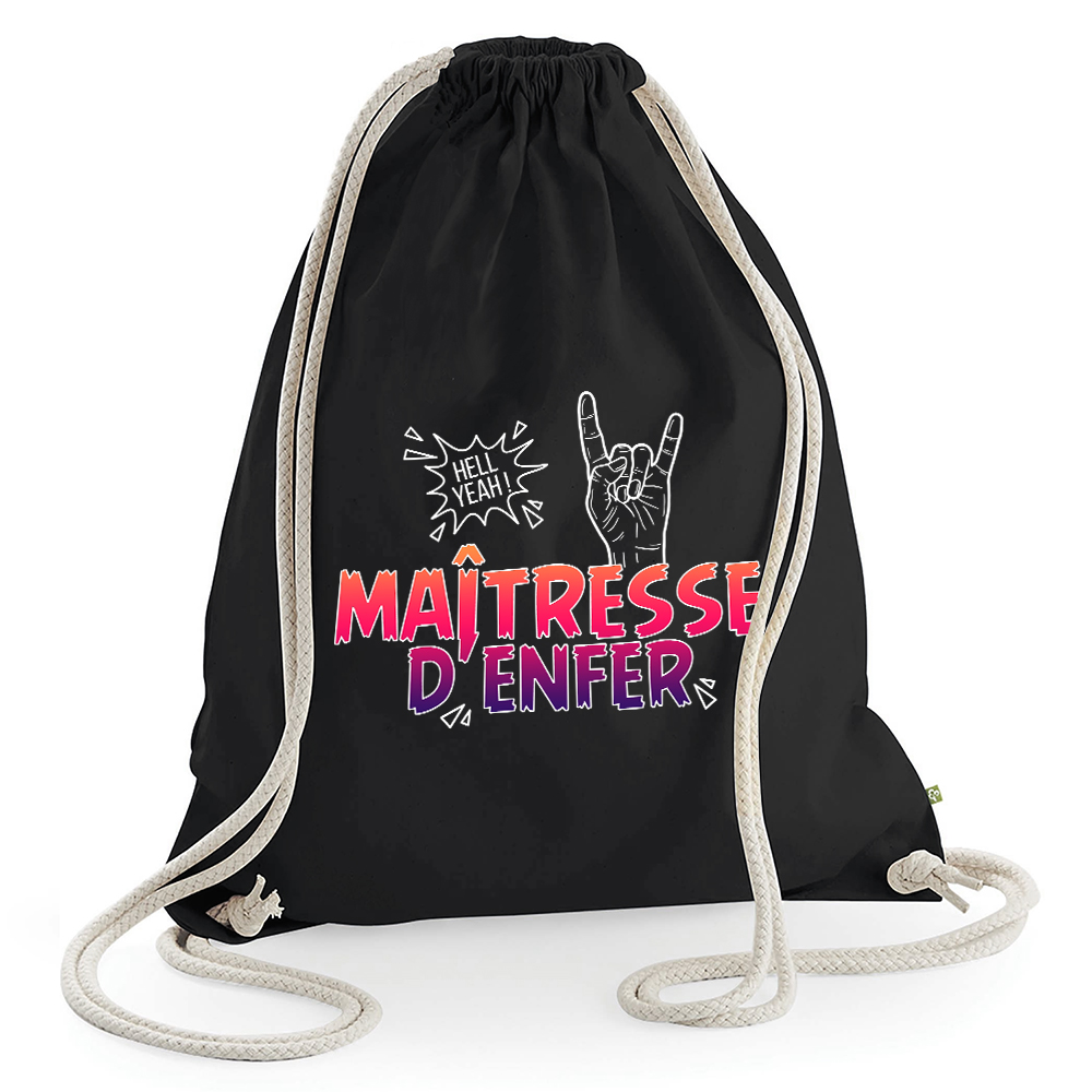 Sac de loisir noir Maîtresse d'Enfer