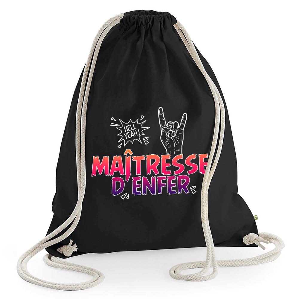 Sac de loisir noir Maîtresse d'Enfer