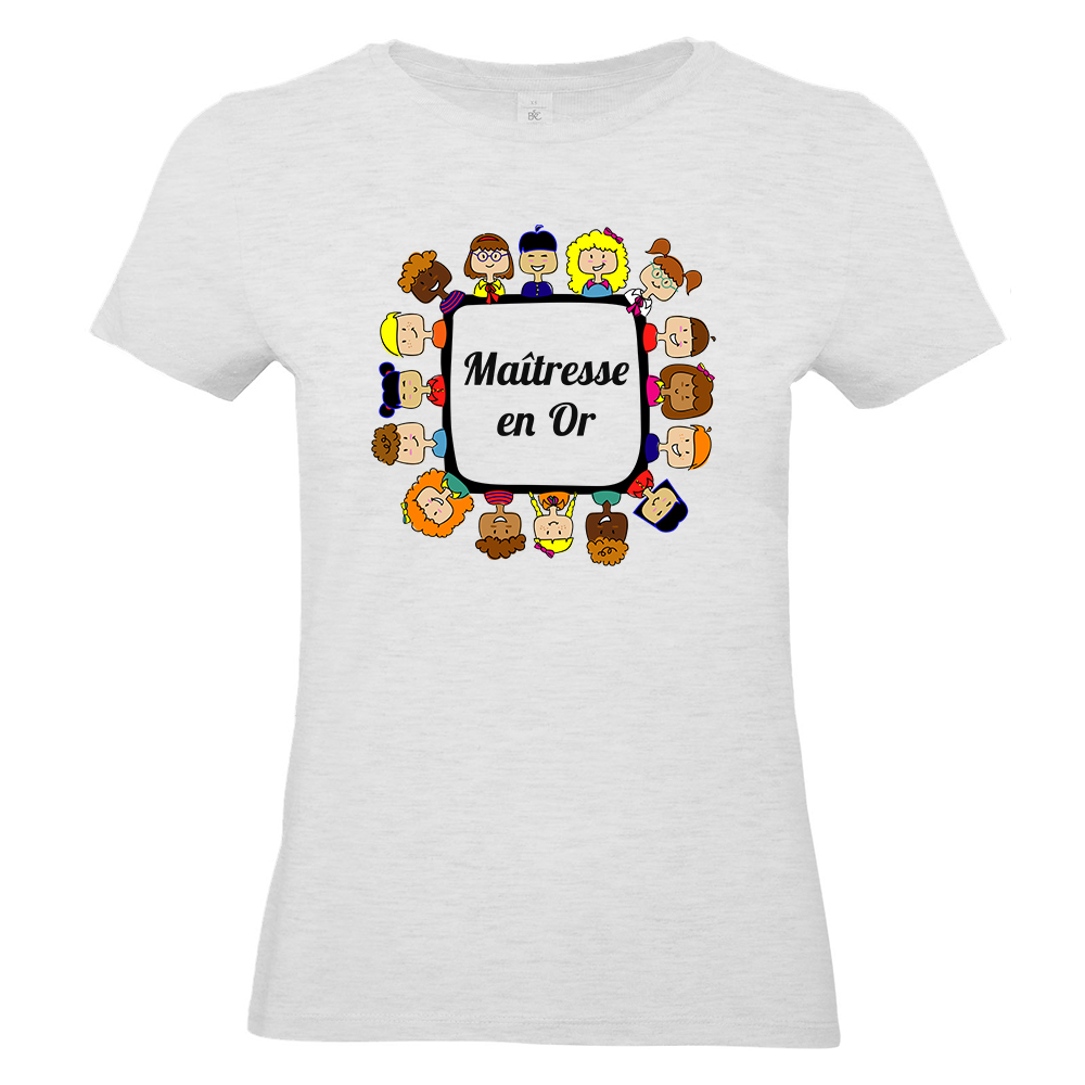 T-shirt maîtresse en or gris