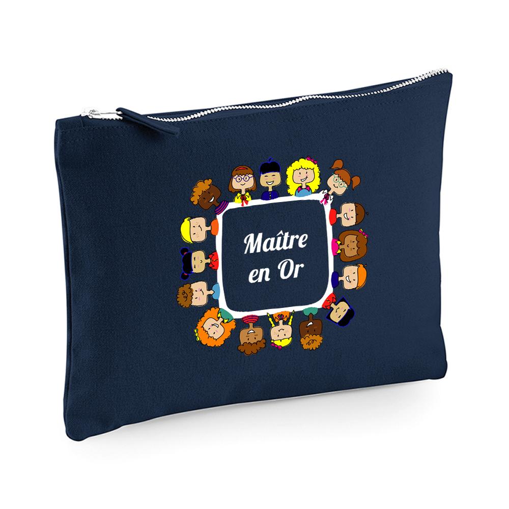 Pochette multi-usages maître en or bleue