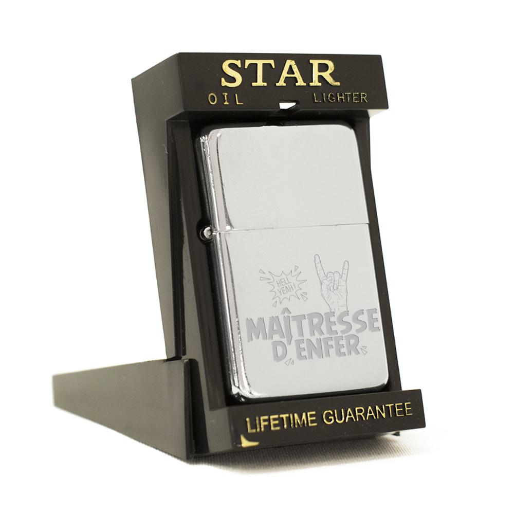 Briquet Star argent Maîtresse d'Enfer