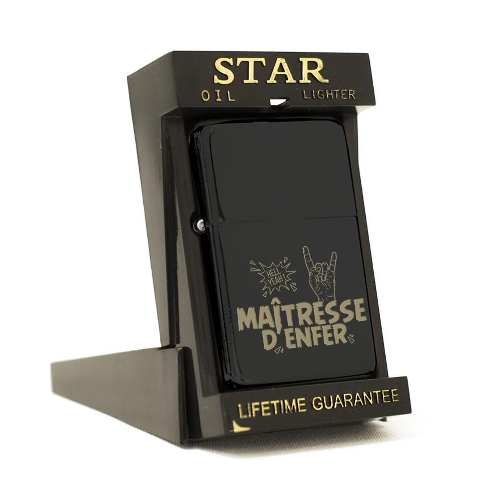 Briquet Star noir Maîtresse d'Enfer